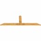Ekena Millwork Portland Rough Sawn Timber Gable Bracket, Western Red Cedar, 96"W x 32"H x 2"D x 6"F, 8/12 Pitch GBW096X32X0206POR00RWR - alternate 2